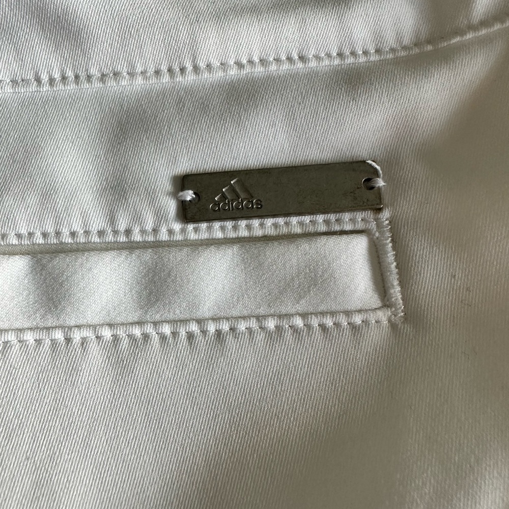 Adidas solid white short